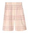 Burberry Check Wide-leg Trousers In Pink