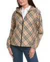 Burberry Salcombe Hooded Jacket In Polyester Sabbia In Neutral
