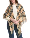 Burberry Check Wool & Cashmere-blend Cape In Nude