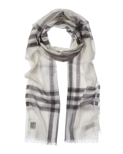 BURBERRY DNU PACK BURBERRY CHECK WOOL & SILK-BLEND SCARF