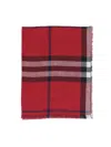 BURBERRY 'CHECK' WOOL AND SILK REVERSIBLE SCARF