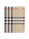 BURBERRY 'CHECK' WOOL AND SILK SCARF