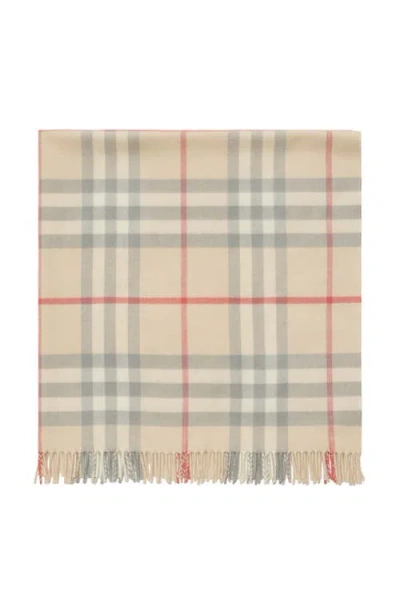 BURBERRY BURBERRY CHECK WOOL BABY BLANKET