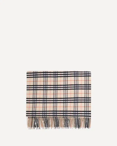 BURBERRY CHECK WOOL BLANKET
