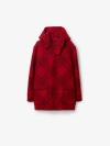 BURBERRY CHECK WOOL BLANKET CAPE