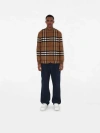 BURBERRY Check Wool Blend Bomber Jacket