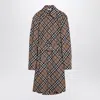 Burberry Waist Belted Shirt Dress With Checked Pattern
