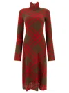 Burberry Ered Wool Blend Midi Dress