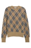 Burberry Archivio Check Sweater In Brown