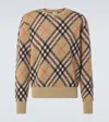Burberry Ered Wool And Mohair Pullover Sweater In Beige