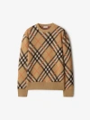 Burberry Ered Wool And Mohair Pullover Sweater In Sand