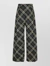 Burberry Khaki Check Track Pants In Black