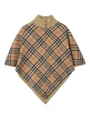 Burberry Check Wool Cape