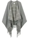 Burberry Check Reversible Wool Cape