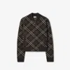 Burberry Womens Knitwear Top All Over Pattern In Brown