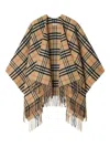 Burberry Check Wool Cashmere Cape Accessories
