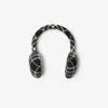 Burberry Check Wool Cashmere Earmuffs In Black