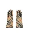 Burberry Check Wool Cashmere Gloves In Multi