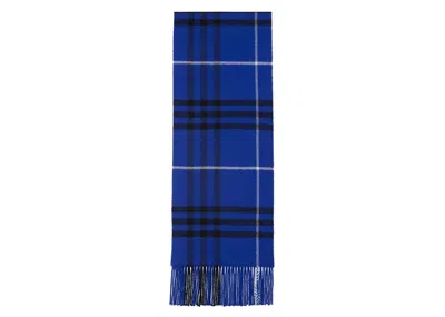 Pre-owned Burberry Check Wool Cashmere Scarf In Knight
