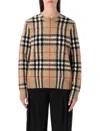 Burberry Check Wool-cashmere Sweater In Multi