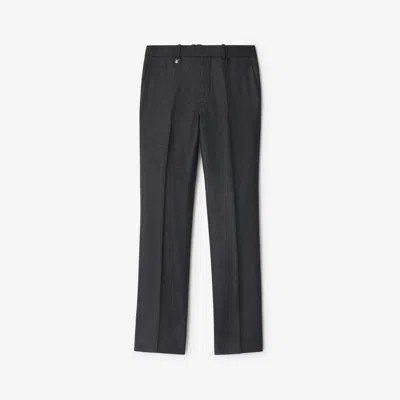 BURBERRY BURBERRY CHECK WOOL CASHMERE TAILORED TROUSERS
