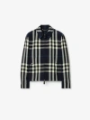 BURBERRY Check Wool Cotton Jacket