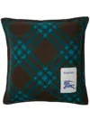 Burberry Check Wool Cushion In Brown