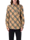 BURBERRY CHECK WOOL FLANNEL SHIRT