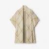 Burberry Check Wool Mohair Blend Cape In Buff