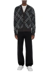 Burberry Checked V-neck Buttoned Cardigan