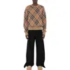 Burberry Ered Wool And Mohair Pullover Sweater In Brown