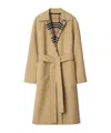 Burberry Mid-length Reversible Wool Car Coat In Nude