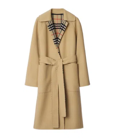 BURBERRY BURBERRY LONG SLEEVED BELTED TRENCH COAT