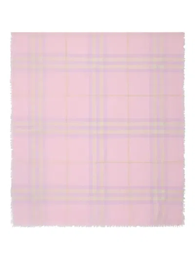 Burberry Wide Check Wool Scarf