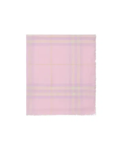 BURBERRY WIDE CHECK WOOL SCARF