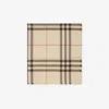 Burberry Giant Check Wool Scarf In Alabaster Pink