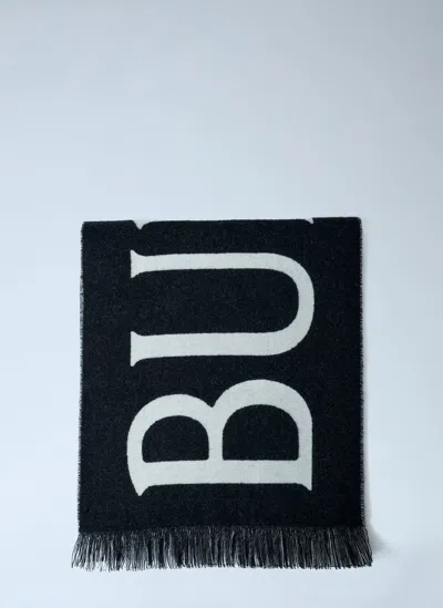 BURBERRY CHECK WOOL SCARF