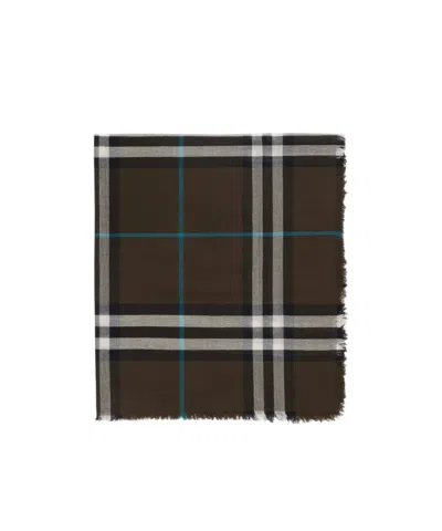 BURBERRY BURBERRY CHECKED FRINGED-EDGE SCARF