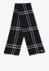 BURBERRY CHECK WOOL SCARF