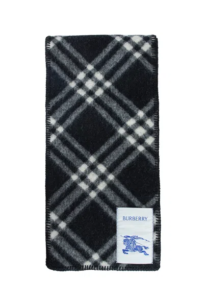 Burberry Check Wool Scarf In Multi