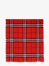 Burberry Reversible Check Wool Silk Scarf In Red