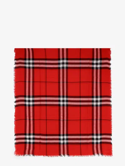 BURBERRY CHECK WOOL SCARF