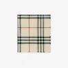 Burberry Women's Check Motif Scarf In Stone