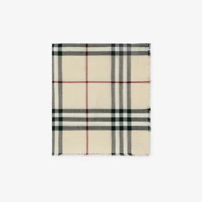 BURBERRY BURBERRY WIDE CHECK WOOL SCARF
