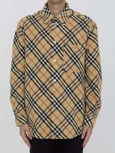 BURBERRY CHECK WOOL SHIRT