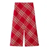 Burberry Check Wool Skirt