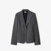 Burberry Check Wool Tailored Jacket