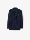 BURBERRY CHECK WOOL TAILORED JACKET​#​