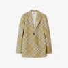 BURBERRY BURBERRY CHECK WOOL TAILORED JACKET