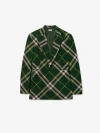 BURBERRY CHECK WOOL TAILORED JACKET
